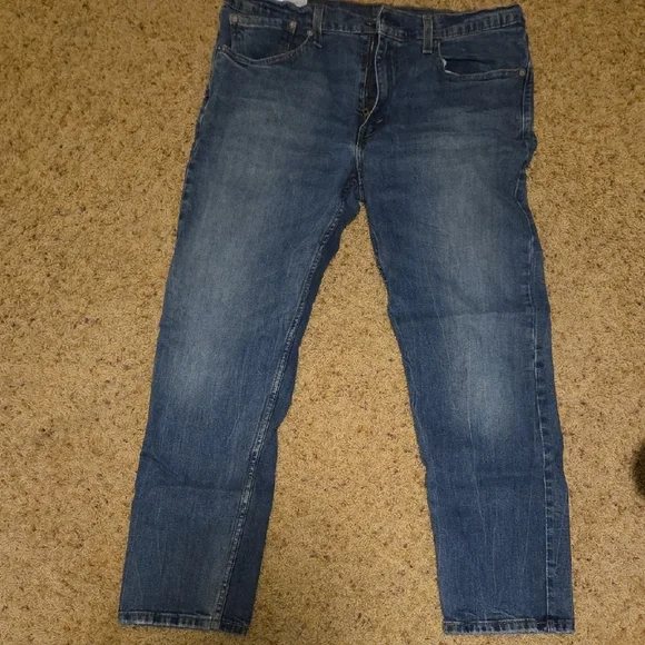 Levi's Blue Straight-Leg Jeans for Men - Picture 3 of 5